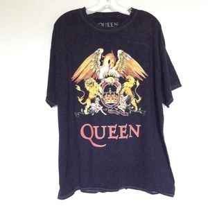 Queen Crest Black Band Tee Shirt